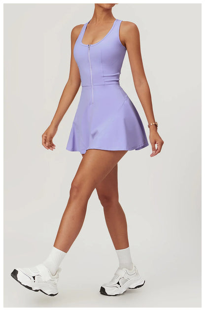 Dress with Zipper Push-up